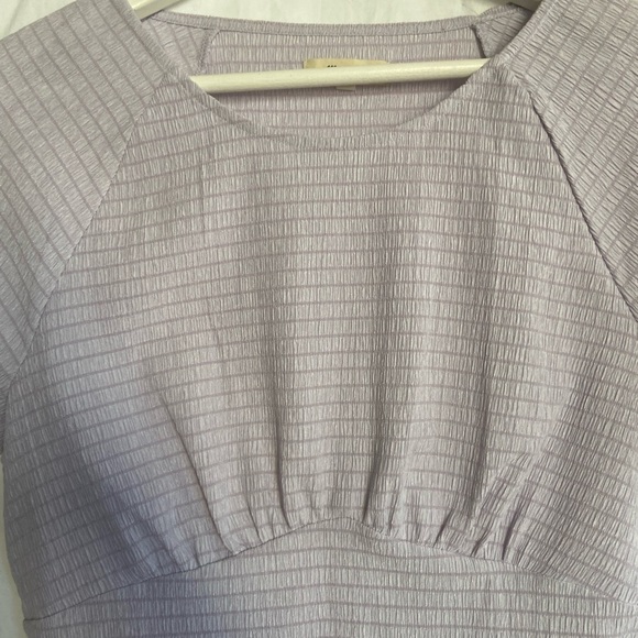 Madewell Shirred Crewneck Crop Top Size Medium - Picture 6 of 10